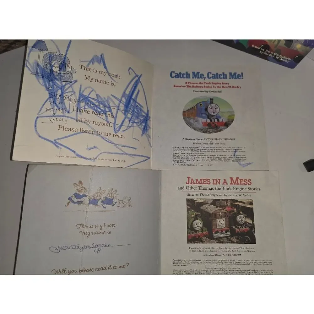 Vintage 90s Thomas the Tank Engine Train Book lot of 7